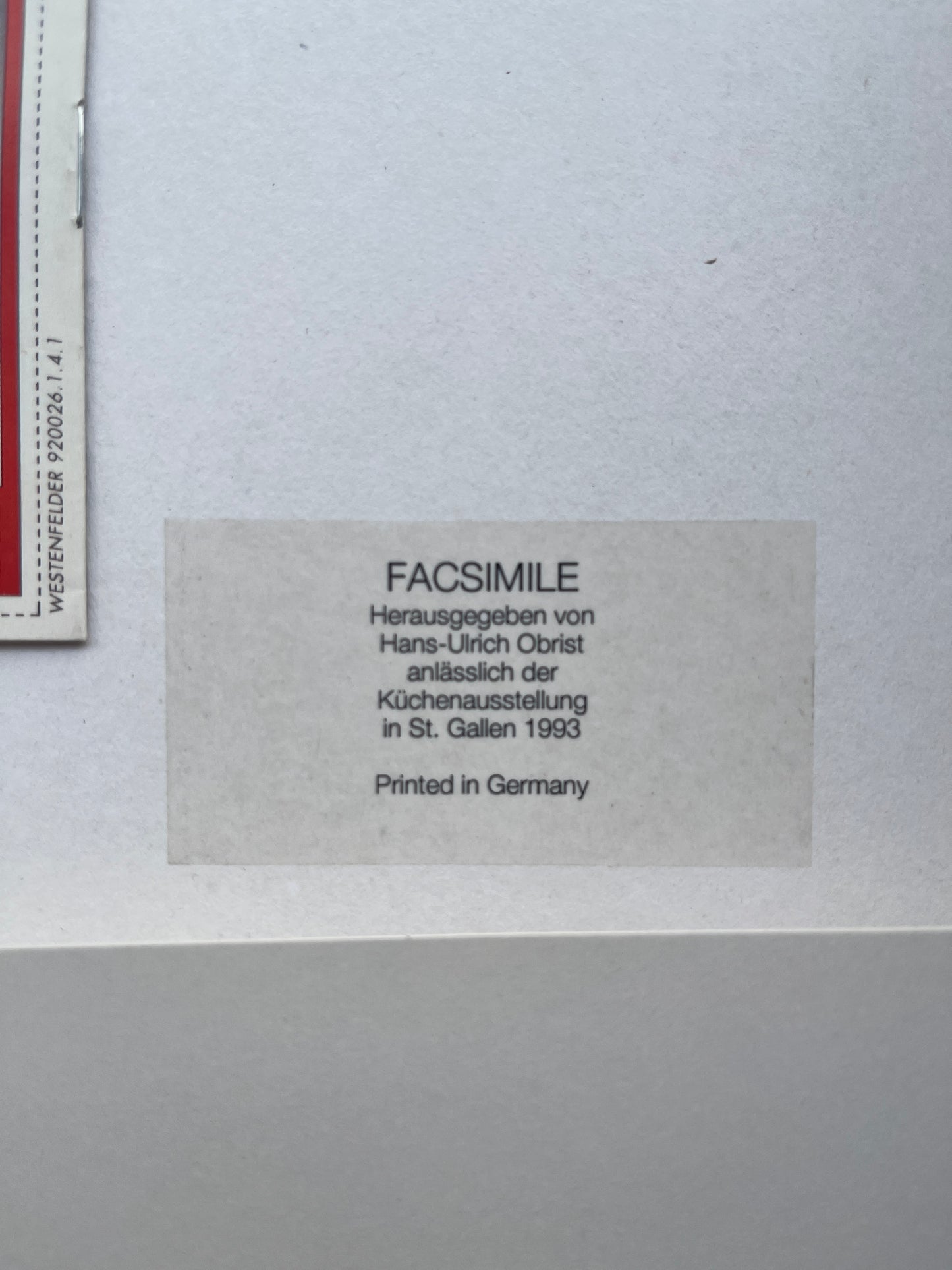 Fischli Weiss - Facsimile (Coop)