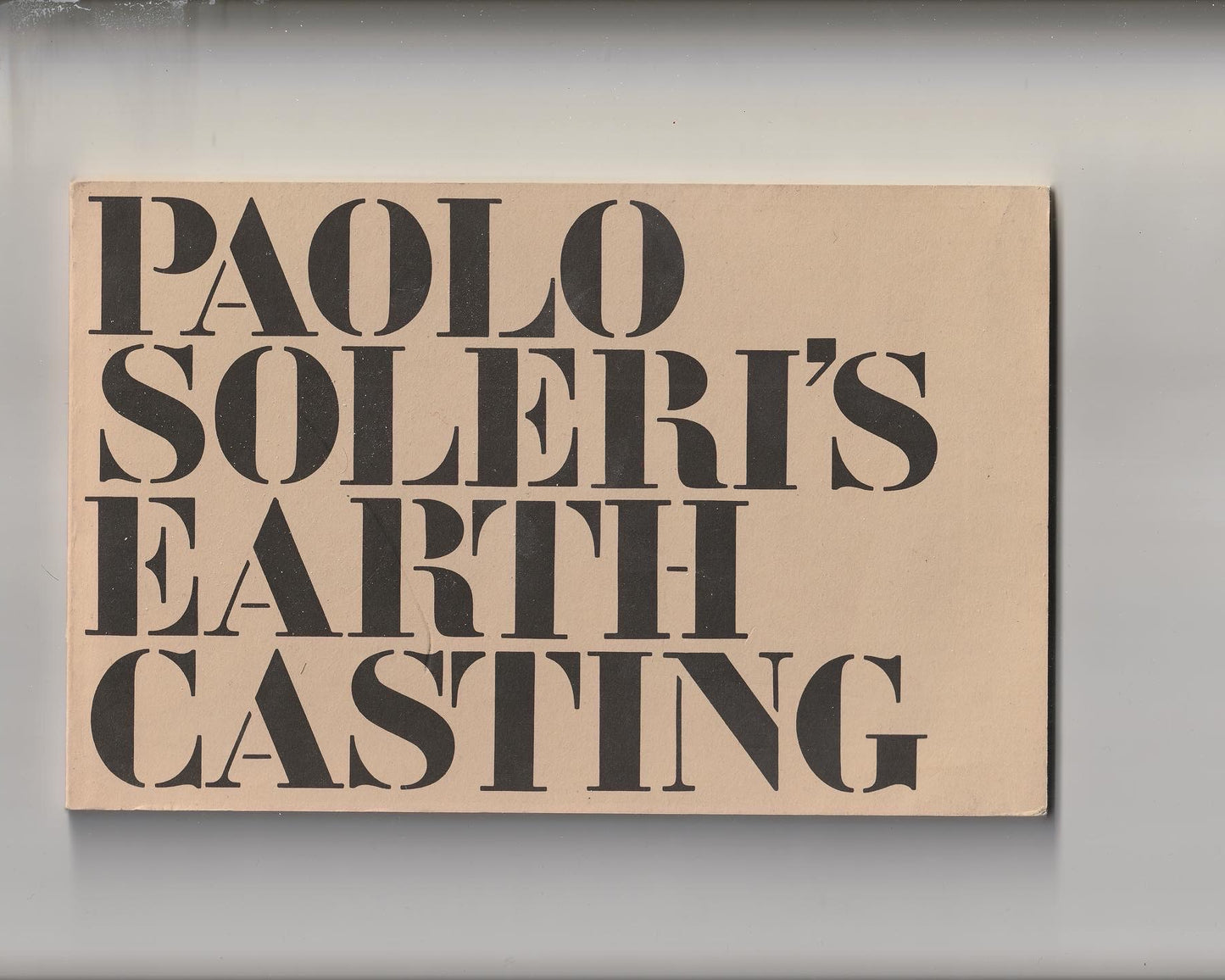 Paolo Soleri - Earth Casting