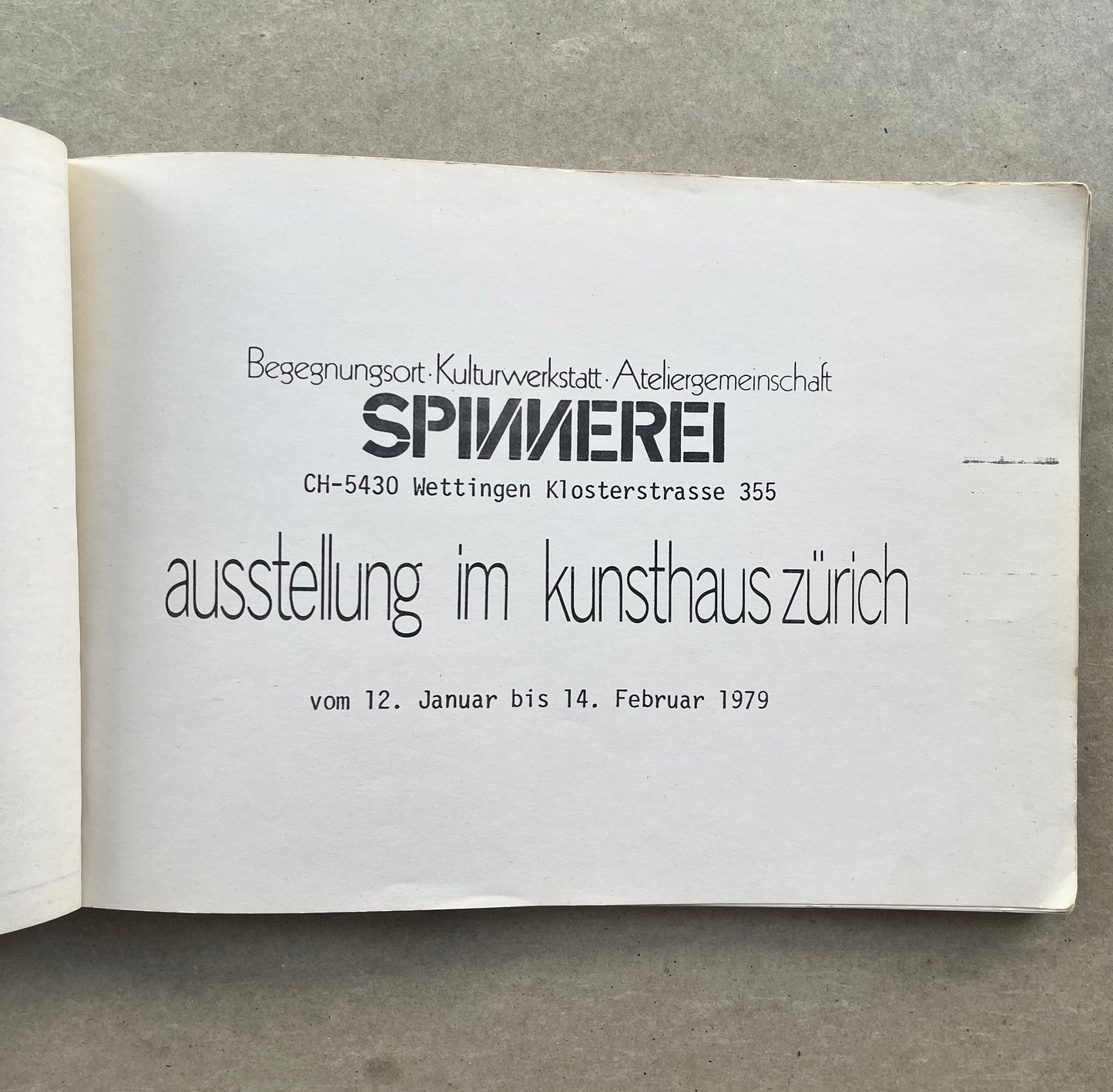 Spinnerei - Begegnungsort.Kulturwerkstatt-Ateliergemeinschaft 1979