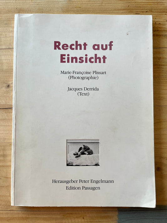 Recht auf Einsicht: Jacques Derrida, Marie-Françoise Plissart